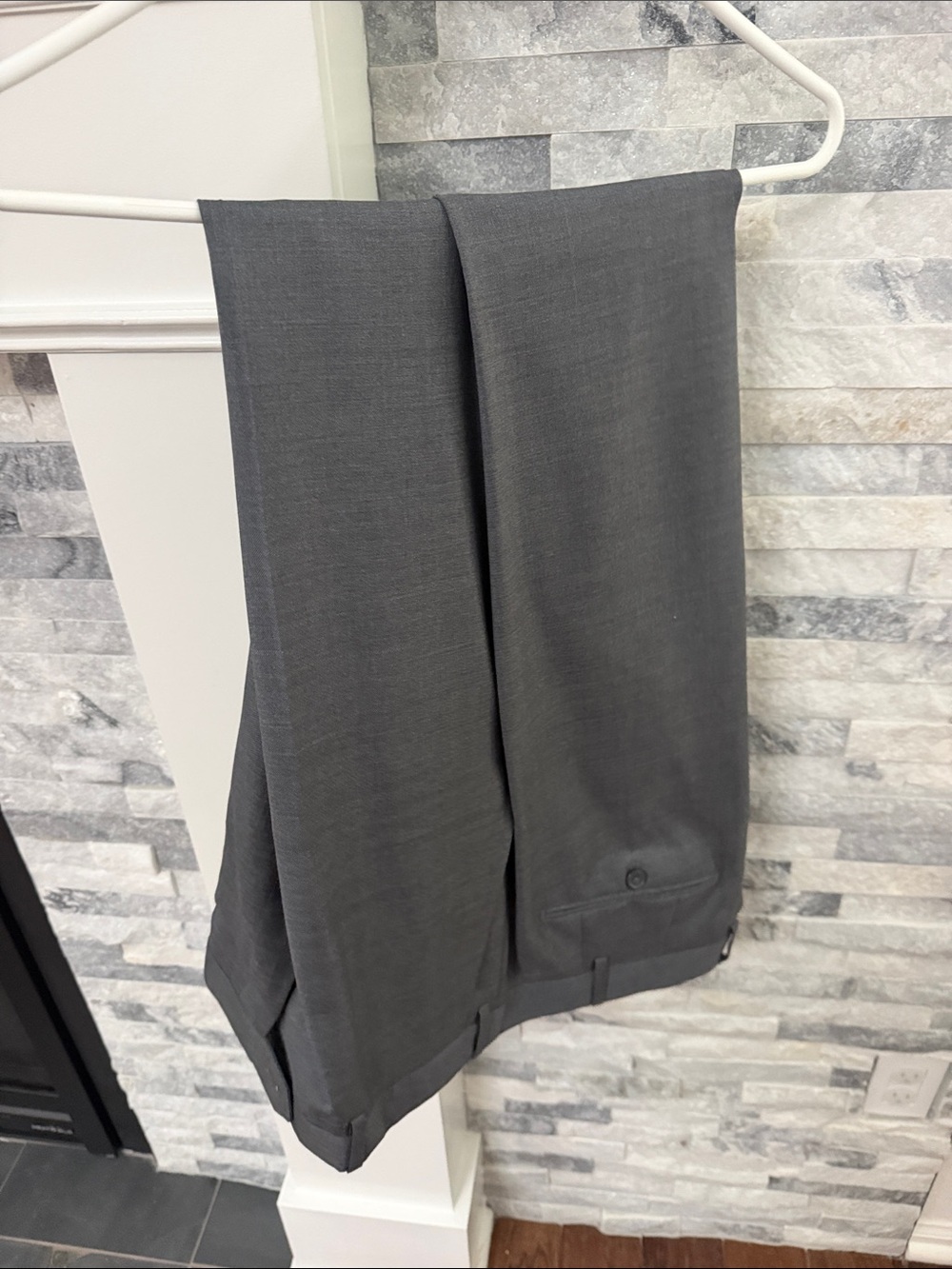 Santorelli Charcoal Gray Flat-Front Men's Dress Shorts